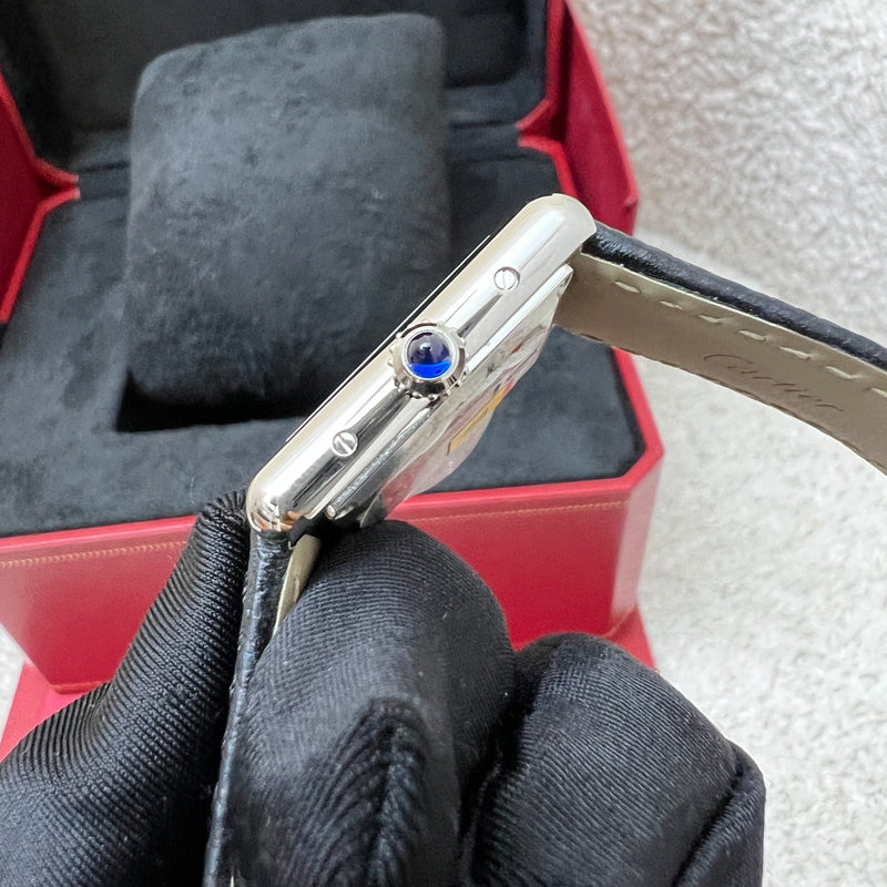 Cartier Tank Must Watch Small Model Quartz, Black Leather Strap, Quartz Movement (WSTA0042)