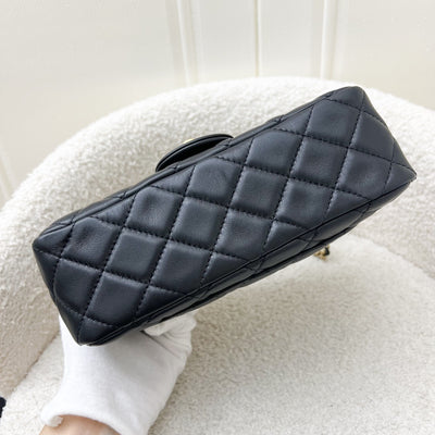 Chanel Pearl Crush Mini Rectangle Flap in Black Lambskin and AGHW