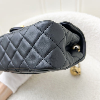 Chanel Pearl Crush Mini Rectangle Flap in Black Lambskin and AGHW