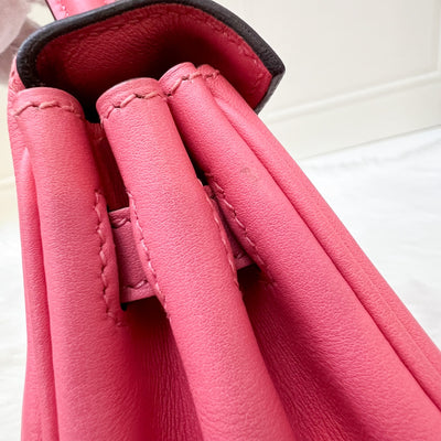 Hermes Kelly 25 in Rose Azalee Swift Leather and GHW