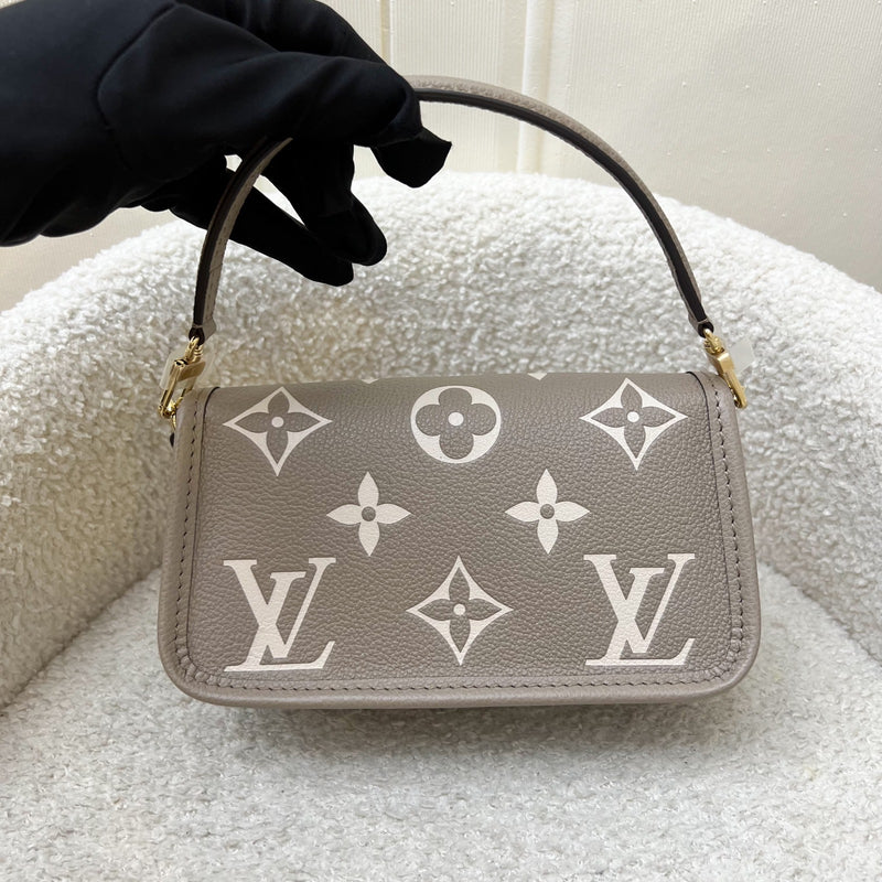 [BN - May 2024] LV Nano Diane in Tourterelle (Grey) / Creme Giant Monogram Empreinte Leather and GHW