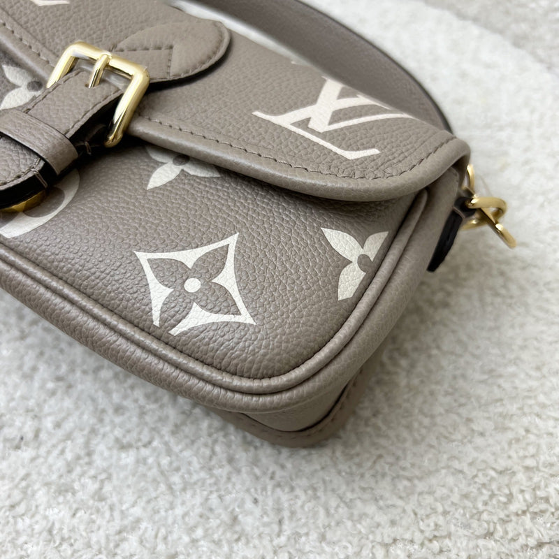 [BN - May 2024] LV Nano Diane in Tourterelle (Grey) / Creme Giant Monogram Empreinte Leather and GHW