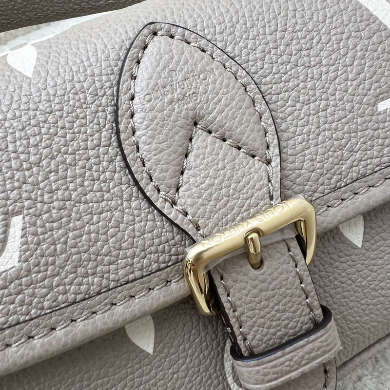 [BN - May 2024] LV Nano Diane in Tourterelle (Grey) / Creme Giant Monogram Empreinte Leather and GHW
