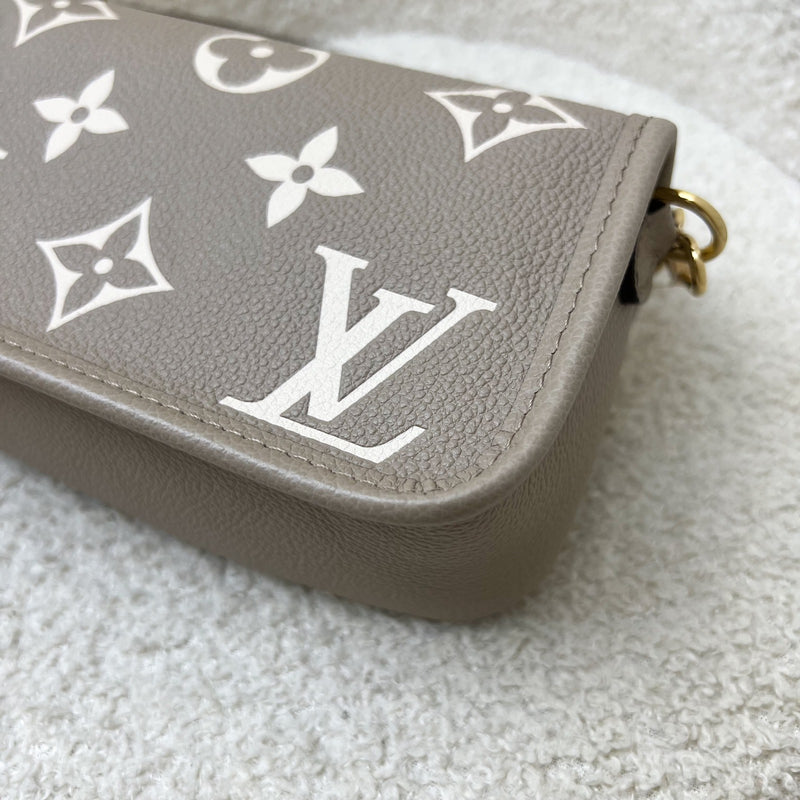 [BN - May 2024] LV Nano Diane in Tourterelle (Grey) / Creme Giant Monogram Empreinte Leather and GHW