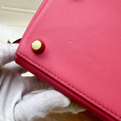Hermes Kelly 25 in Rose Azalee Swift Leather and GHW