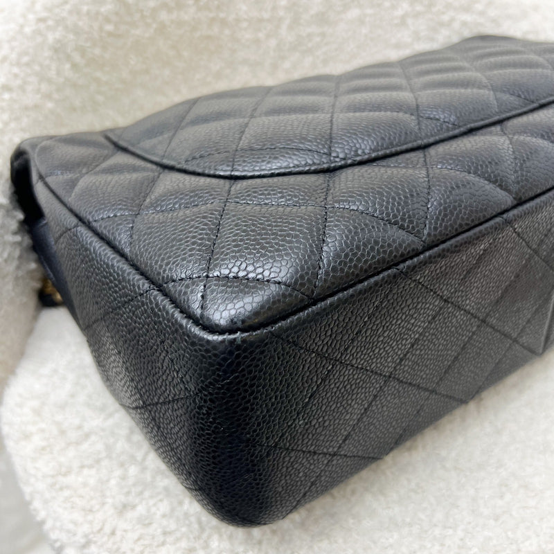 Chanel Jumbo Classic Flap SF in Black Caviar and GHW