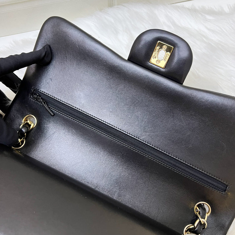 Chanel Jumbo Classic Flap DF in Black Lambskin and GHW