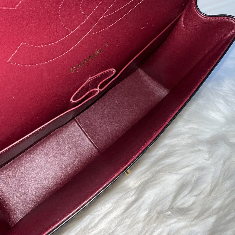 Chanel Jumbo Classic Flap DF in Black Lambskin and GHW