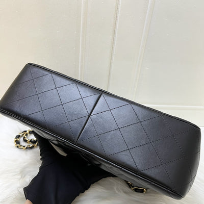 Chanel Jumbo Classic Flap DF in Black Lambskin and GHW