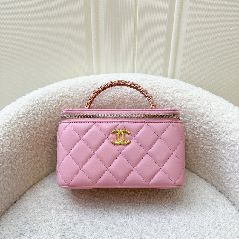 Chanel "Pick Me Up" Vanity on Chain in 22K Pink Lambskin and AGHW