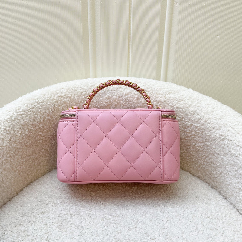 Chanel "Pick Me Up" Vanity on Chain in 22K Pink Lambskin and AGHW