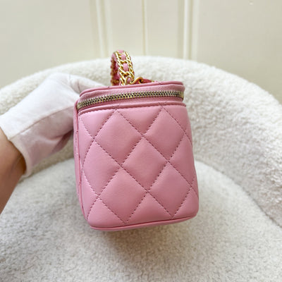 Chanel "Pick Me Up" Vanity on Chain in 22K Pink Lambskin and AGHW