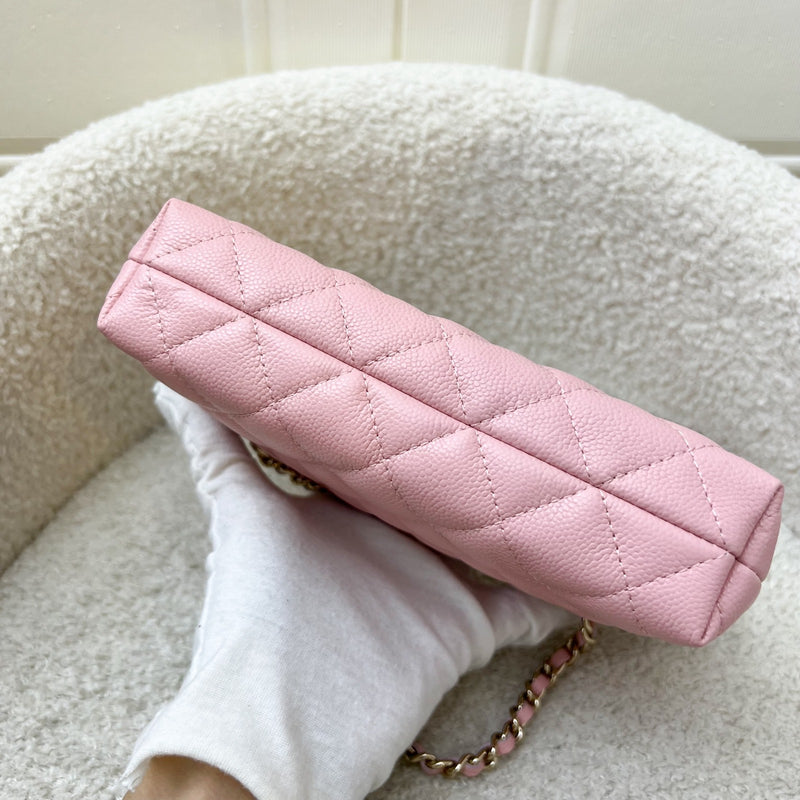 [Brand New] Chanel 25C / 25B Mini Clutch with Chain in Pink Caviar and SHW (Model: AP4423)