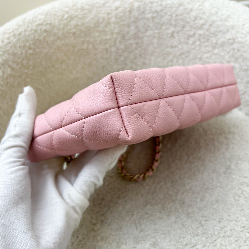 [Brand New] Chanel 25C / 25B Mini Clutch with Chain in Pink Caviar and SHW (Model: AP4423)