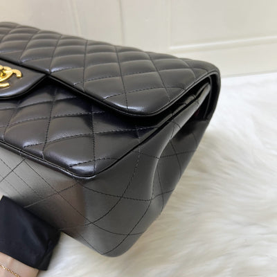 Chanel Jumbo Classic Flap DF in Black Lambskin and GHW