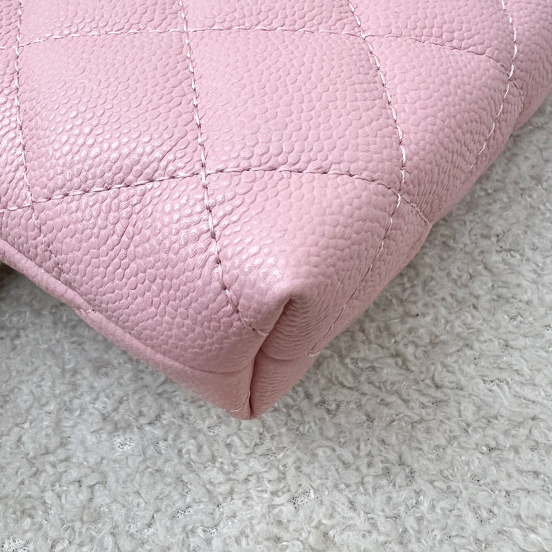 [Brand New] Chanel 25C / 25B Mini Clutch with Chain in Pink Caviar and SHW (Model: AP4423)