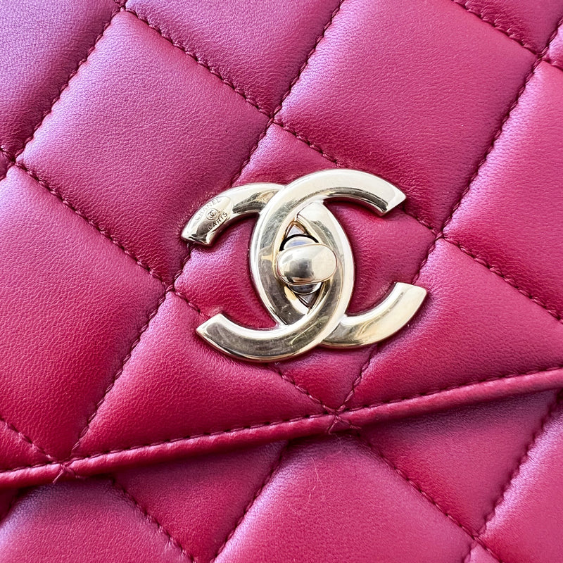 Chanel Small Trendy CC Flap in Red Lambskin GHW