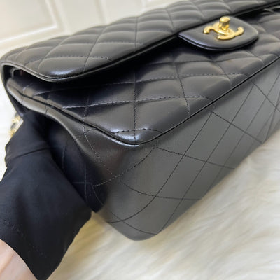 Chanel Jumbo Classic Flap DF in Black Lambskin and GHW
