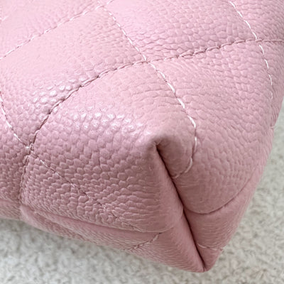[Brand New] Chanel 25C / 25B Mini Clutch with Chain in Pink Caviar and SHW (Model: AP4423)