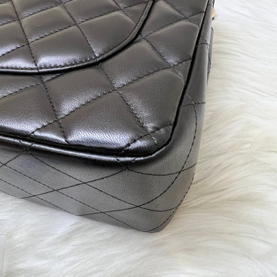 Chanel Jumbo Classic Flap DF in Black Lambskin and GHW