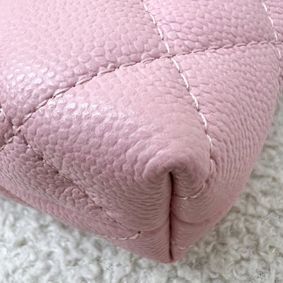 [Brand New] Chanel 25C / 25B Mini Clutch with Chain in Pink Caviar and SHW (Model: AP4423)