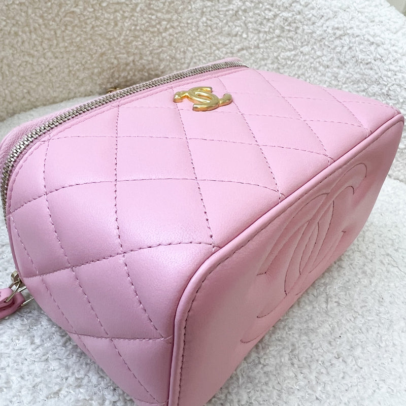 Chanel "Pick Me Up" Vanity on Chain in 22K Pink Lambskin and AGHW