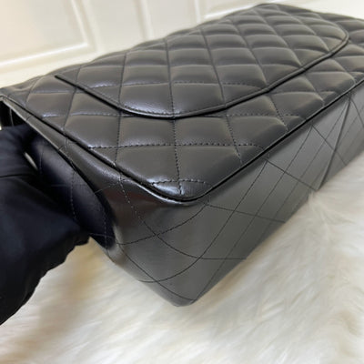 Chanel Jumbo Classic Flap DF in Black Lambskin and GHW
