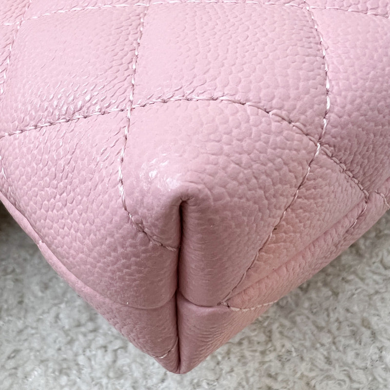 [Brand New] Chanel 25C / 25B Mini Clutch with Chain in Pink Caviar and SHW (Model: AP4423)