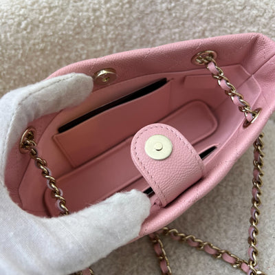 [Brand New] Chanel 25C / 25B Mini Clutch with Chain in Pink Caviar and SHW (Model: AP4423)