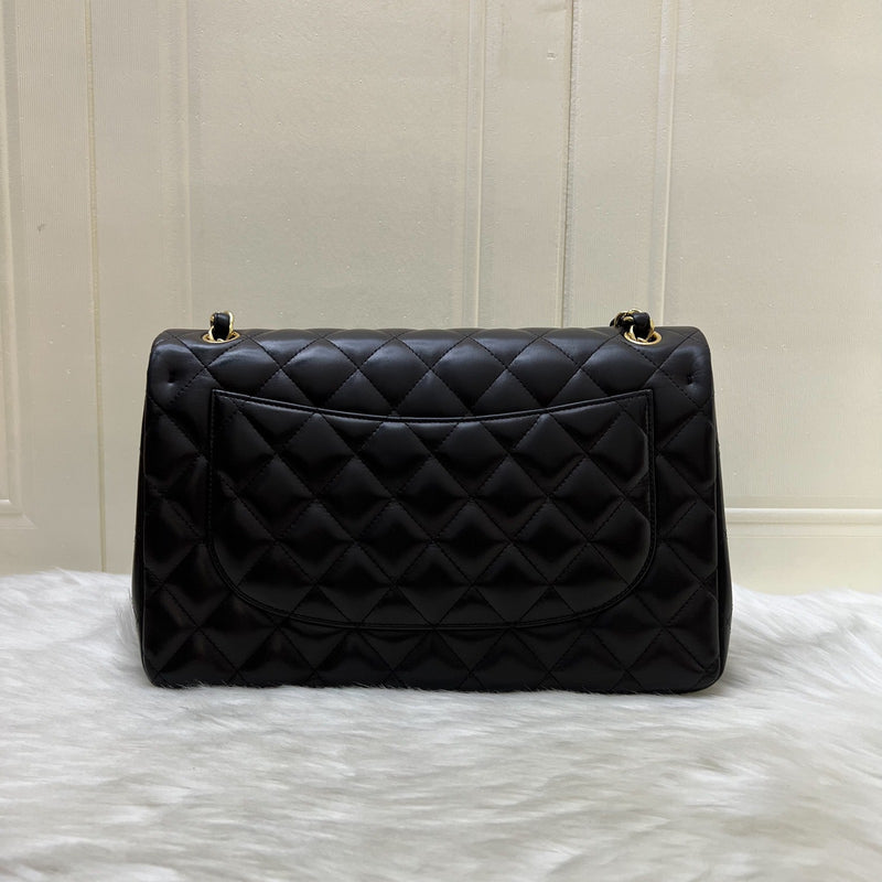 Chanel Jumbo Classic Flap DF in Black Lambskin and GHW