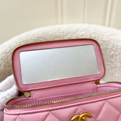 Chanel "Pick Me Up" Vanity on Chain in 22K Pink Lambskin and AGHW