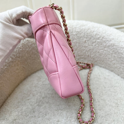 Chanel 31 Nano Shopping Bag in 25P Cotton Candy Pink Shiny Calfskin and LGHW