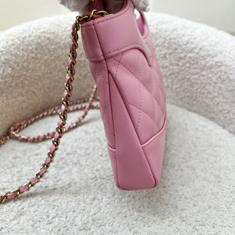 Chanel 31 Nano Shopping Bag in 25P Cotton Candy Pink Shiny Calfskin and LGHW