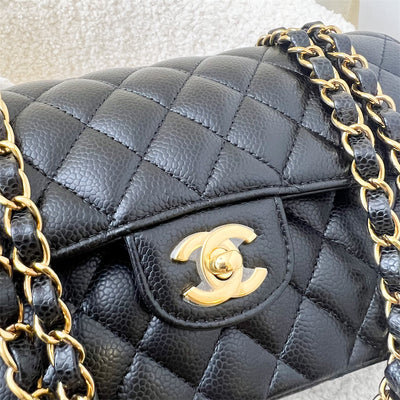 Chanel Small Classic Flap CF in Black Caviar and GHW