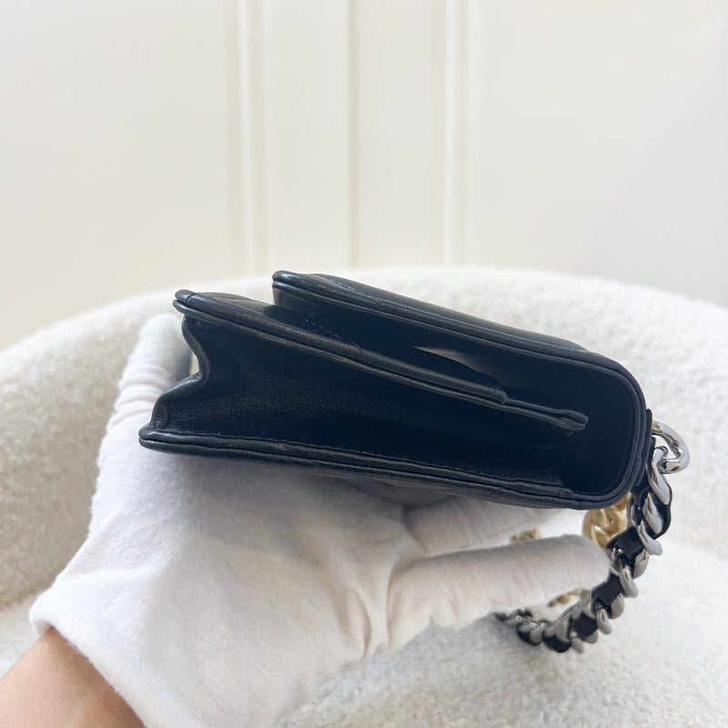 Chanel 19 Wallet on Chain WOC in Black Lambskin 3 Tone HW