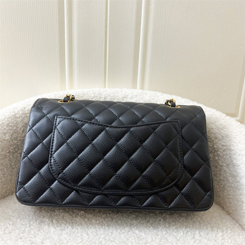 Chanel Small Classic Flap CF in Black Caviar and GHW