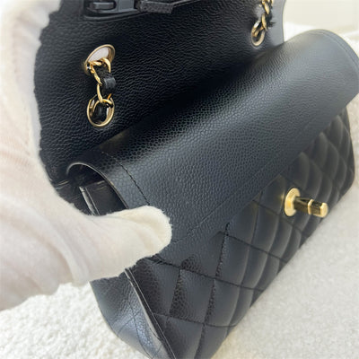 Chanel Small Classic Flap CF in Black Caviar and GHW