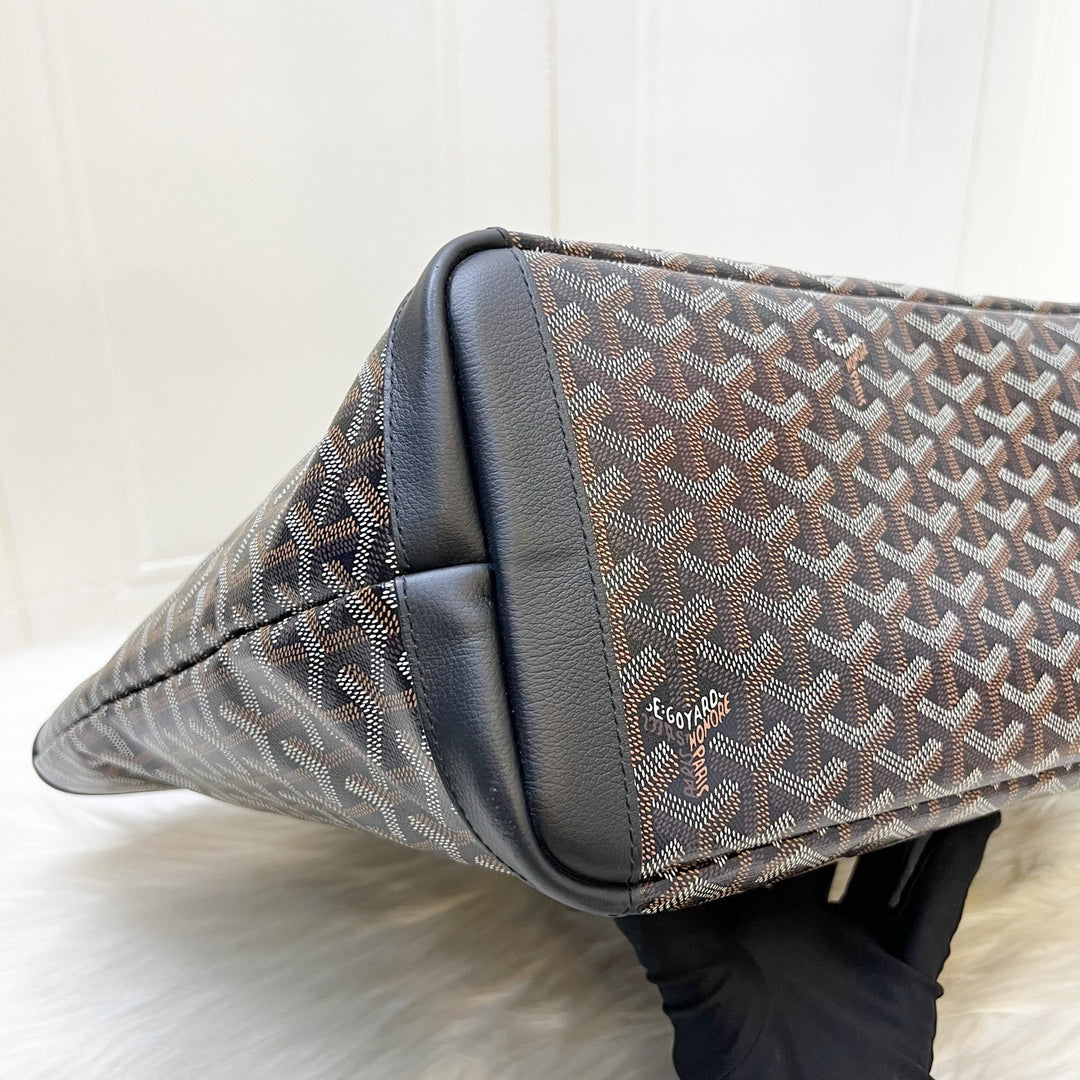 Goyard Artois MM Tote in Black Signature Goyardine Canvas and