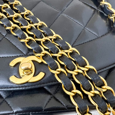 Chanel Medium Diana Flap in Black Lambskin and 24K GHW