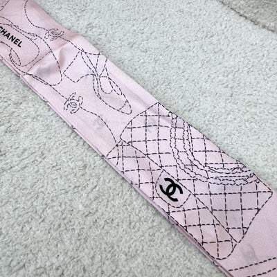 Chanel Scarf / Twilly in Pink Silk (Ref: AA8385)