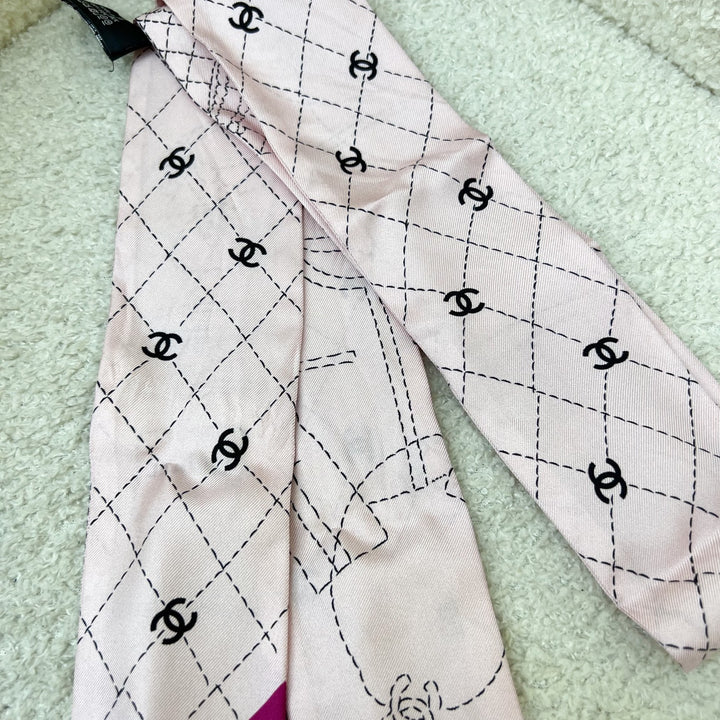 Chanel Scarf / Twilly in Pink Silk (Ref: AA8385) – Brands Lover