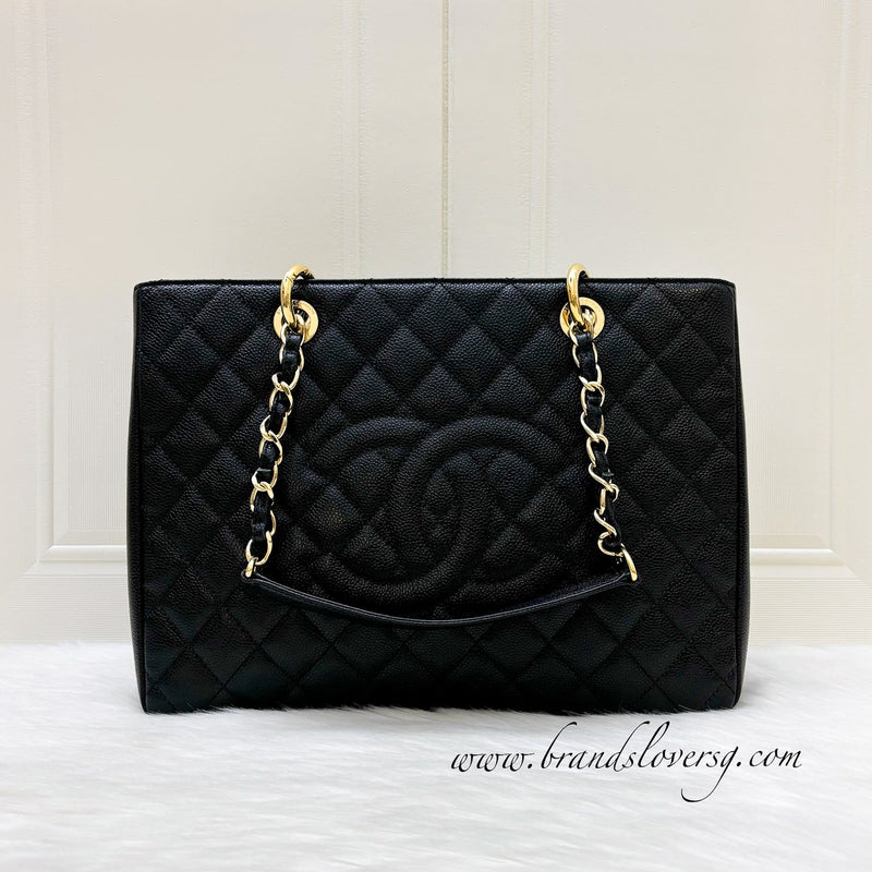 Chanel Grand Shopping Tote GST in Black Caviar GHW