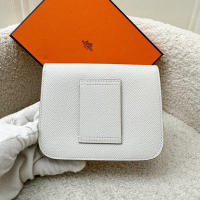 Hermes Constance Slim Wallet in Off-White (Likely Craie) Epsom Leather and GHW