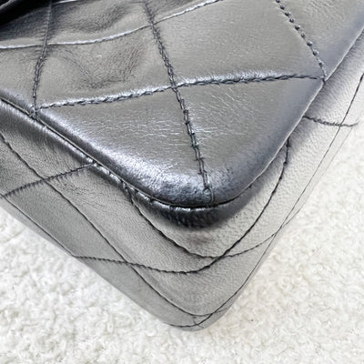 Chanel Vintage Medium Square Flap in Black Lambskin and 24K Gold Plated HW