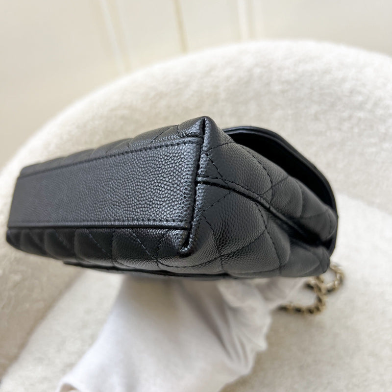 Chanel Micro Coco Handle Flap Bag in Black Caviar and LGHW (AP4244)