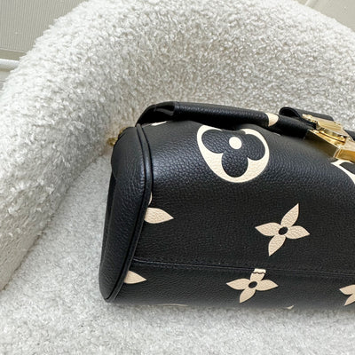 LV Favorite Bag in Bicolor Black and Creme Giant Monogram Empreinte Leather and GHW