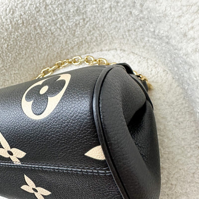 LV Favorite Bag in Bicolor Black and Creme Giant Monogram Empreinte Leather and GHW