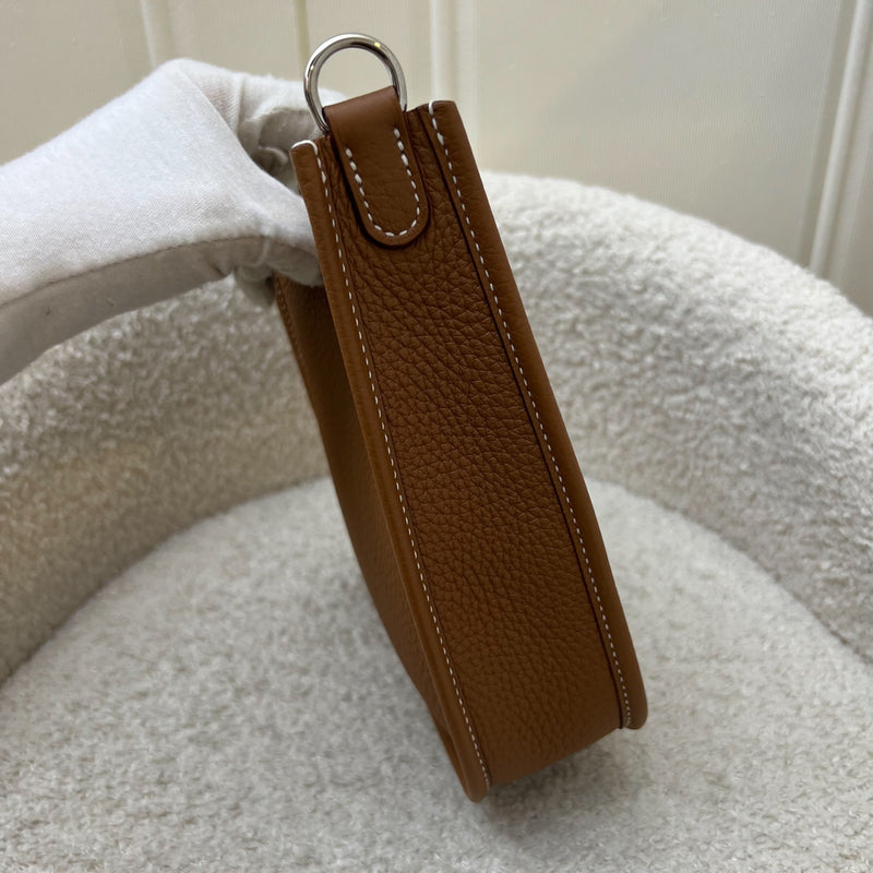 Hermes Mini Evelyne TPM in Gold Clemence Leather with Gold Strap and PHW