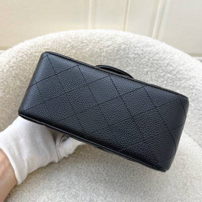 Chanel Classic Mini Square Flap in Black Caviar and GHW