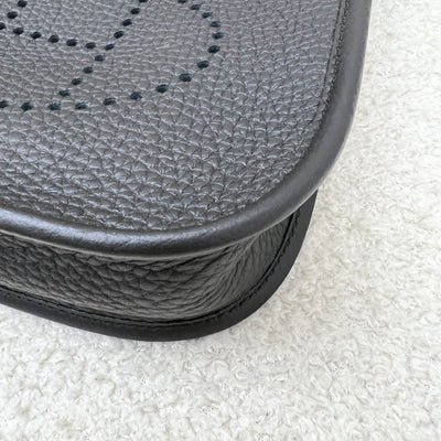 [BN Long Strap- Aug 2025] Hermes Mini Evelyne TPM in Noir Black Clemence Leather and GHW